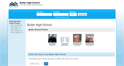 Desktop Screenshot of butlerhighschoolalumni.com